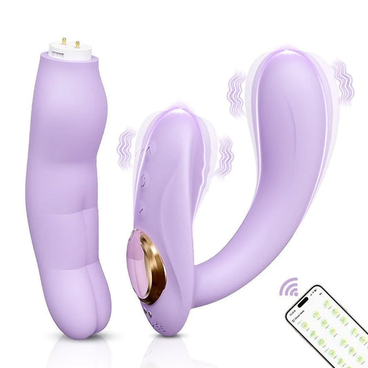 Strapless Strap-On Double-Ended Anal Dildo Vibrator