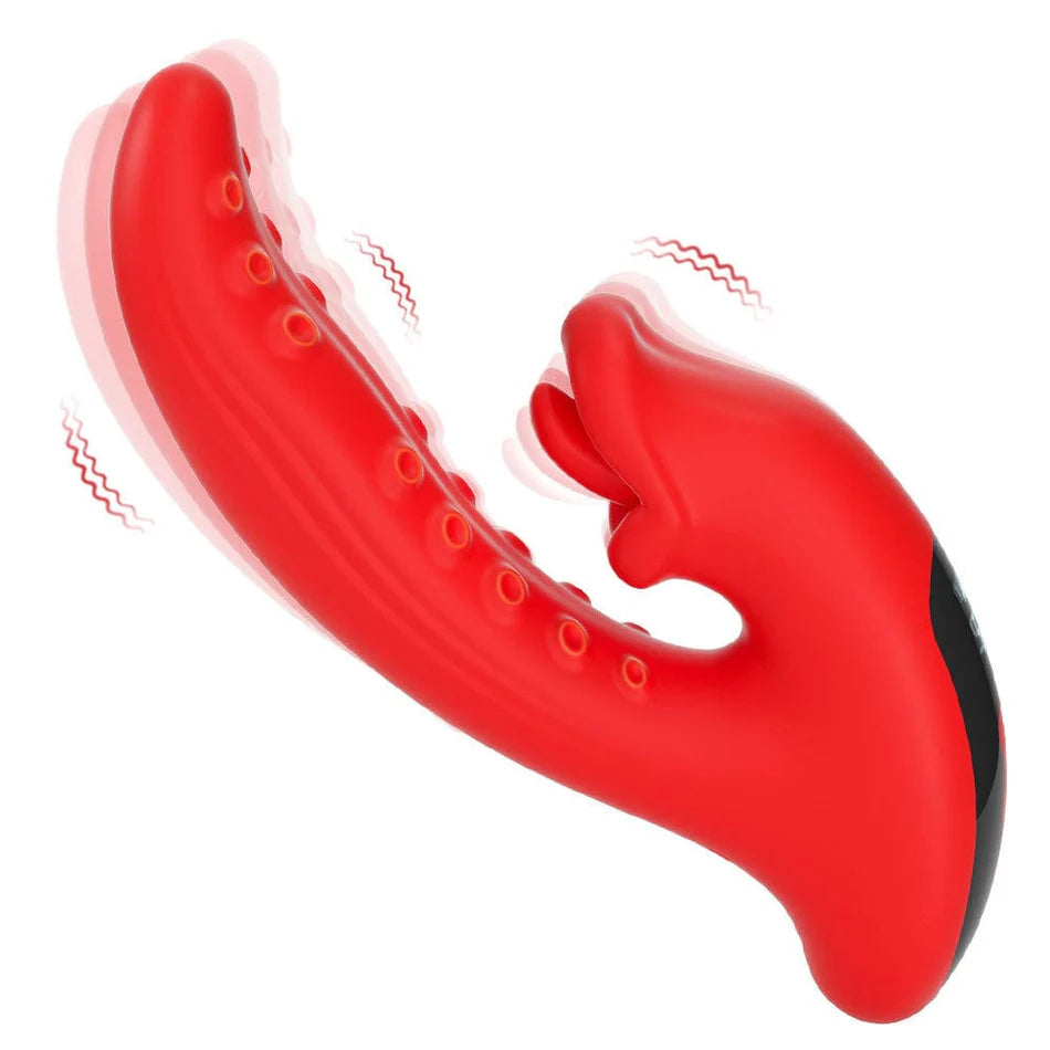 Tentacle Tongue Licking Double-headed G-spot Clitoris Vibrator
