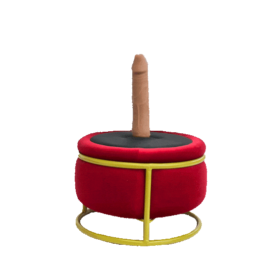 Red Seat Dildo Machine Chair Massage Seat